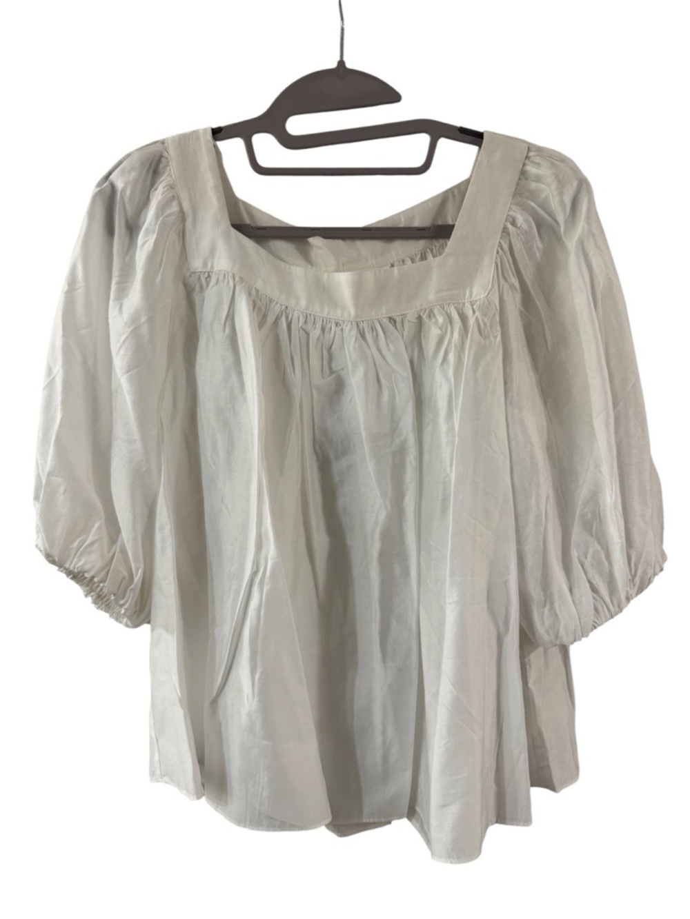 H&M Women’s Square Neck Puff Sleeve Top - Size S